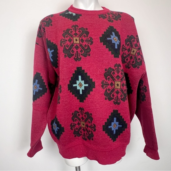Hugo Boss Other - Hugo Boss southwestern sweater alpaca wool blend mens unisex oversized